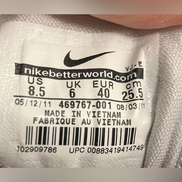 Nike Training TR Fit Running Shoes Silver & Purple Size 8.5 - Picture 10 of 10